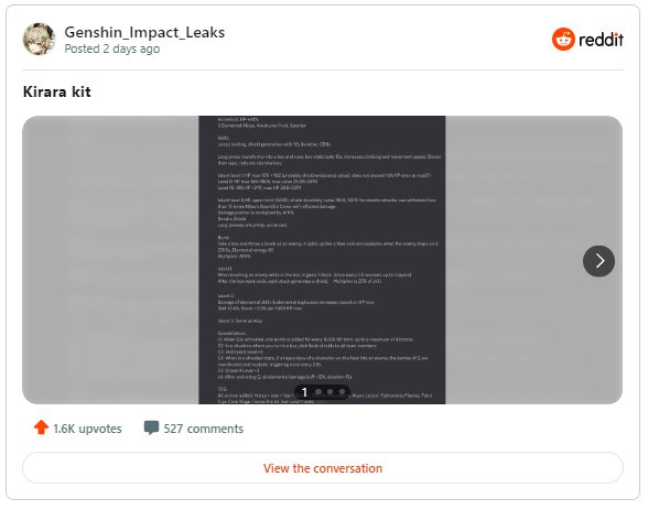 Genshin Impact Leaks Kirara's Complete Kit