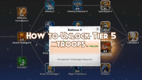 How to Unlock Tier 5 Troops in Call of Dragons