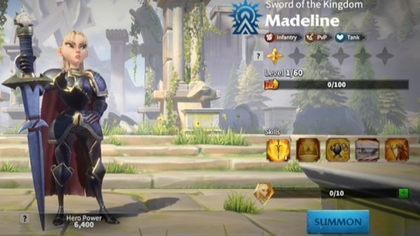 Madeline Talent Tree Build and Guide in Call of Dragons