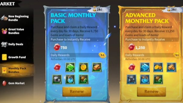 Best Bundles and Packs in Call Of Dragons