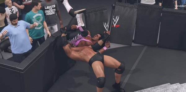 How To Slam An Opponent Through The Barricade In WWE 2K23