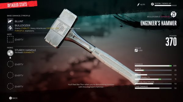 All Melee Weapon Profiles Explained In Dead Island 2
