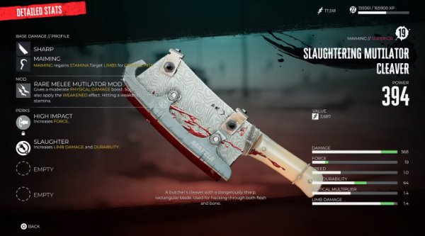 All Melee Weapon Profiles Explained In Dead Island 2