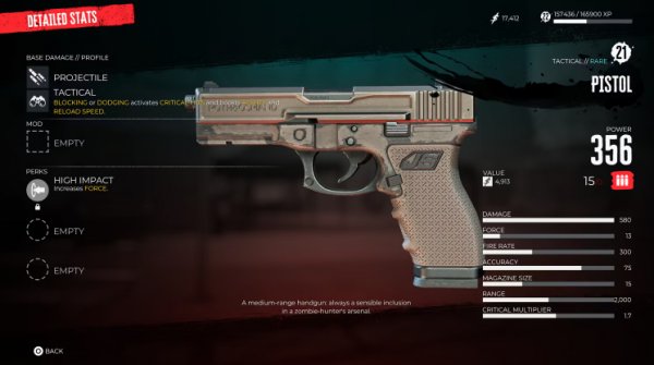 All Ranged Weapon Stats Explained In Dead Island 2