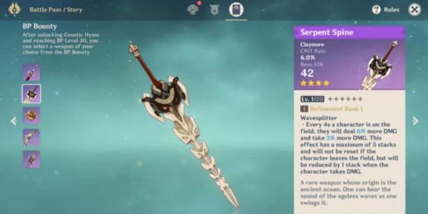 Best Weapons For Freminet In Genshin Impact