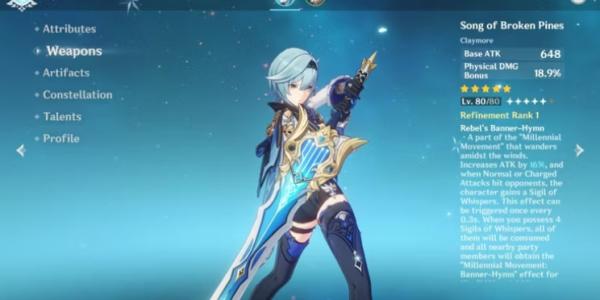 Best Weapons For Freminet In Genshin Impact