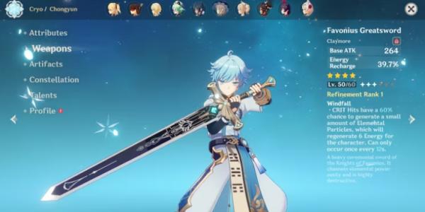 Best Weapons For Freminet In Genshin Impact