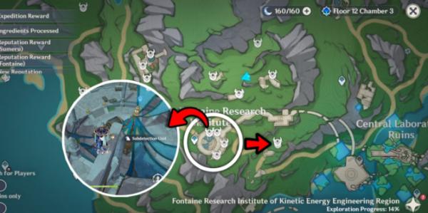 Genshin Impact Subdetection Unit Location