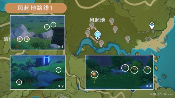 Windwheel Aster Locations and Farming Route in Genshin Impact 