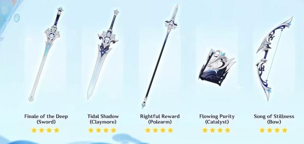 Genshin Impact Fontaine Forgeable Weapons Guide