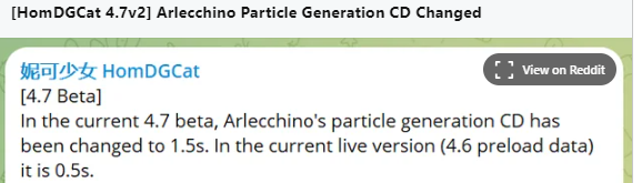 Genshin Impact 4.7 Leak Suggests Arlecchino's Particle Generation Cooldown Adjustment