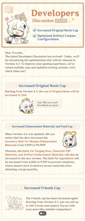 Increased Original Resin Cap and Optimized Artifact Custom Configurations|Genshin Impact